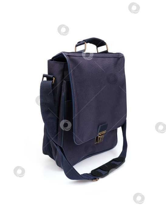 Скачать Черная деловая сумка, выделяющаяся на белом фоне фотосток Ozero