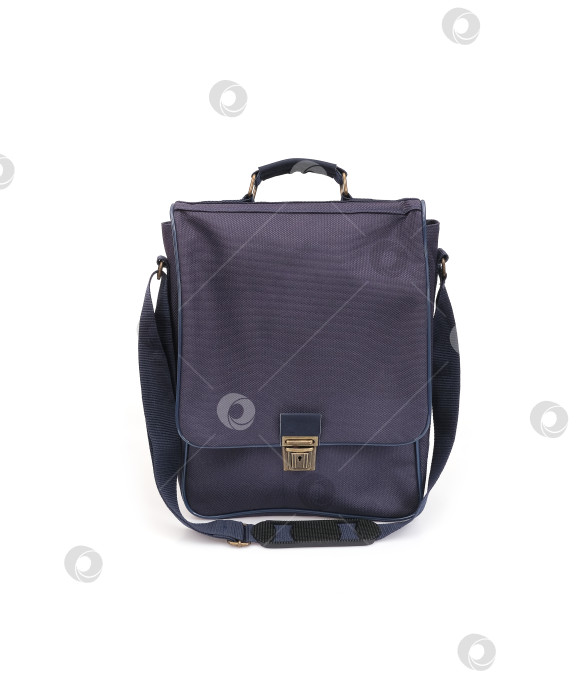 Скачать Черная деловая сумка, выделяющаяся на белом фоне фотосток Ozero