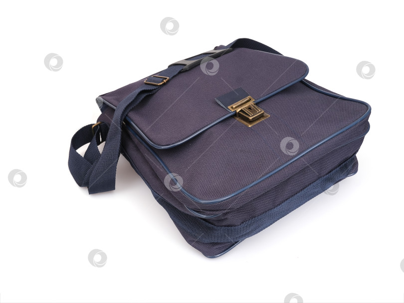 Скачать Черная деловая сумка, выделяющаяся на белом фоне фотосток Ozero