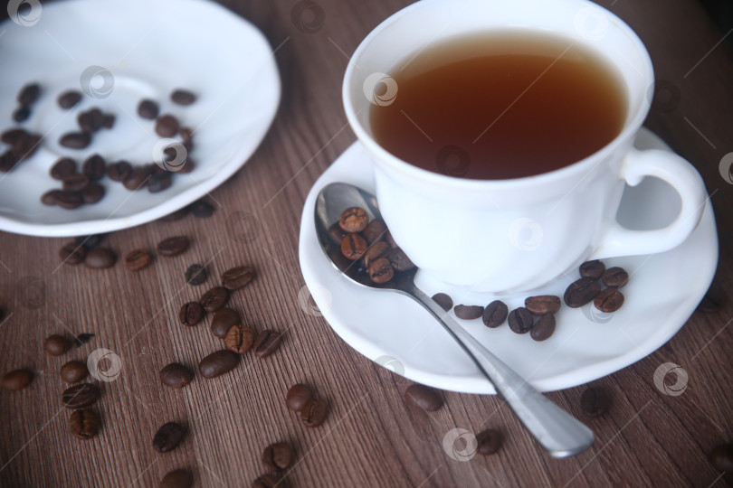 Скачать Кофе с кофейными зернами фотосток Ozero