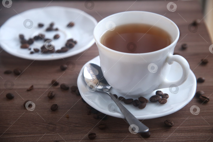 Скачать Кофе с кофейными зернами фотосток Ozero