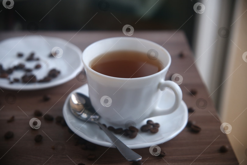 Скачать Кофе с кофейными зернами фотосток Ozero