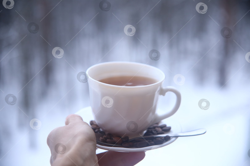 Скачать Кофе с кофейными зернами фотосток Ozero
