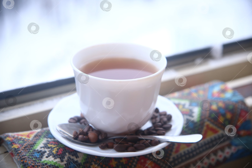 Скачать Кофе с кофейными зернами фотосток Ozero