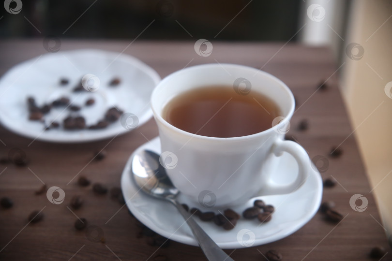 Скачать Кофе с кофейными зернами фотосток Ozero