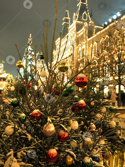 Скачать Снег на Новый год. Красная площадь фотосток Ozero