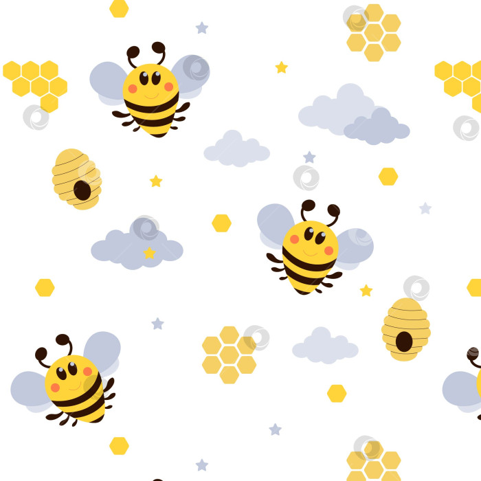 Скачать Бесшовный паттерн для фона, обложки, упаковки, одежды, ткани, обоев. Векторная иллюстрация. фотосток Ozero