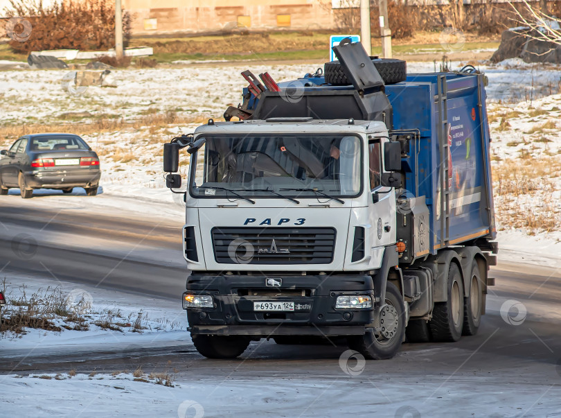 Скачать Мусоровоз Маз МК-3554-03 с задней загрузкой фотосток Ozero