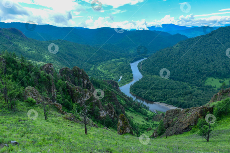 Скачать Горный пейзаж фотосток Ozero