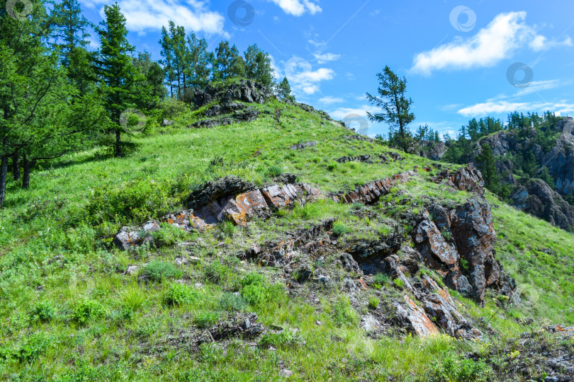 Скачать Горный пейзаж фотосток Ozero