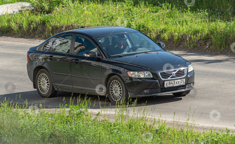 Скачать Россия,Сибирь 27 Мая 2025 год. Автомобильная модель Volvo S40 2008 года выпуска. фотосток Ozero