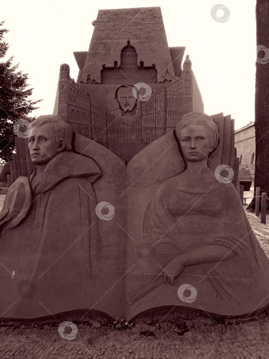 Скачать Красивая скульптура из песка фотосток Ozero