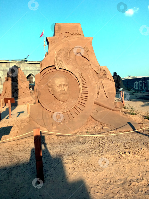 Скачать Красивая песчаная скульптура фотосток Ozero