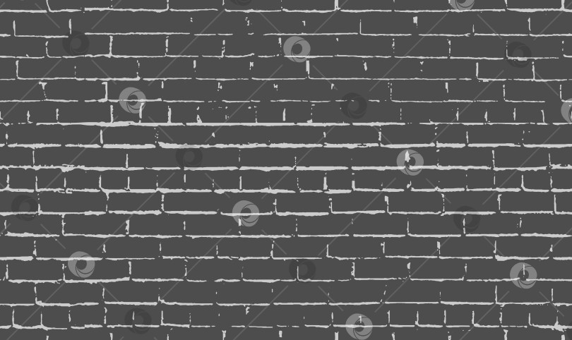 Скачать Текстура кирпичной кладки и камней. Абстрактная бесшовная кирпичная стена на черном фоне. Обои для дизайна интерьера и экстерьера. Вектор фотосток Ozero