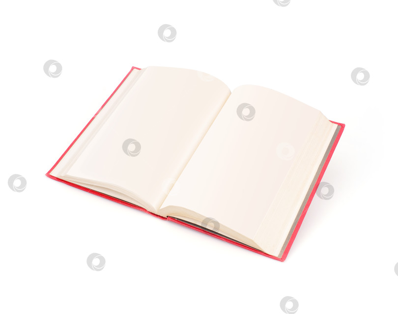 Скачать Книга в красной обложке, выделенная на белом фоне фотосток Ozero
