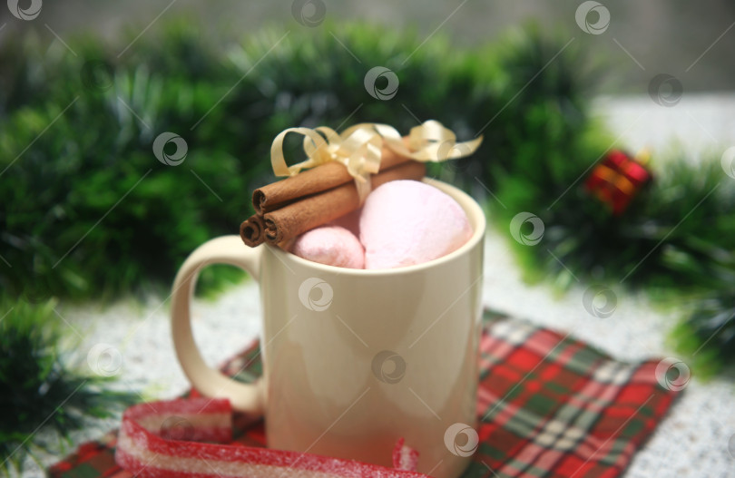 Скачать напиток горячий какао с маршмеллоу фотосток Ozero