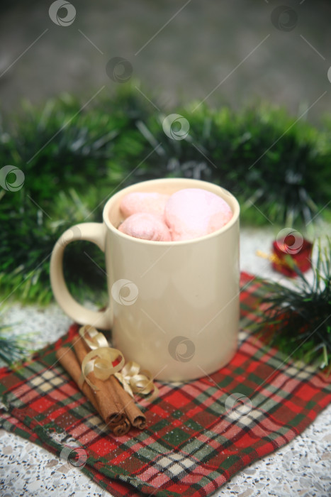 Скачать напиток горячий какао с маршмеллоу фотосток Ozero