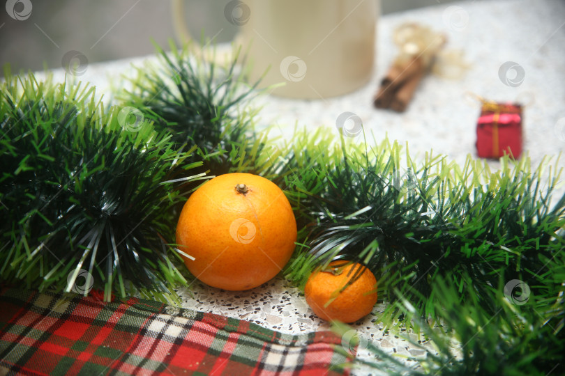 Скачать Фрукты мандарины на столе фотосток Ozero