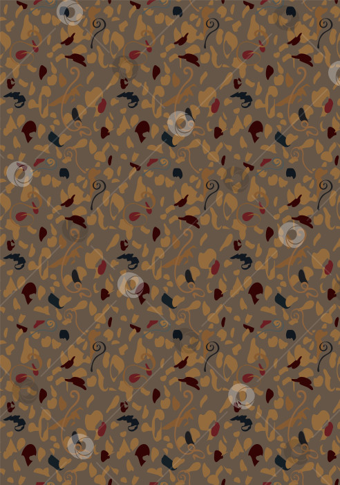 Скачать Коричневые, бордовые, серые пятна различной формы в виде бесшовного рисунка для текстиля, открыток, веб-сайтов. фотосток Ozero