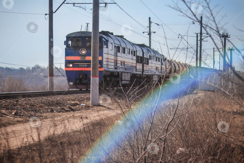 Скачать Движение поезда фотосток Ozero