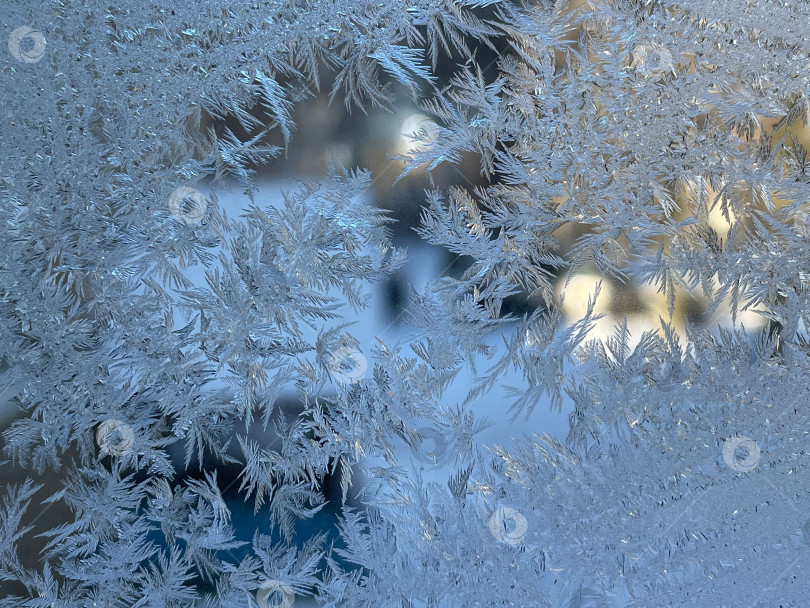 Скачать Очаровательный морозный узор фотосток Ozero