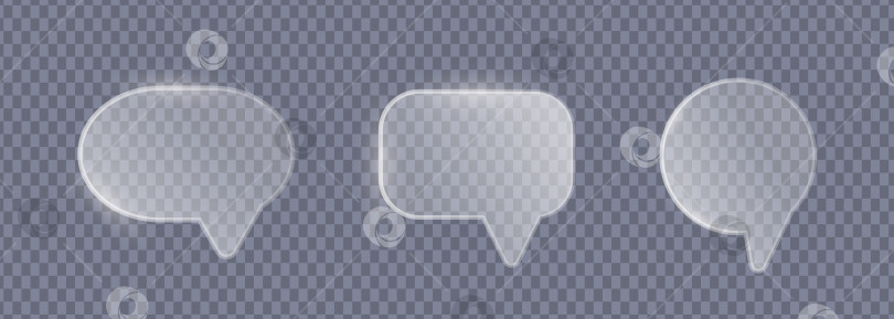 Скачать Иллюстрация набора форм пользовательского интерфейса Glassmorphism grey фотосток Ozero