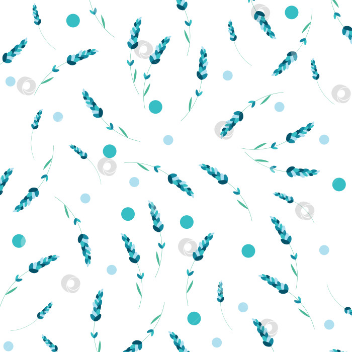 Скачать Бесшовный паттерн, растительный узор для обложек, фонов, ткани, упаковки фотосток Ozero