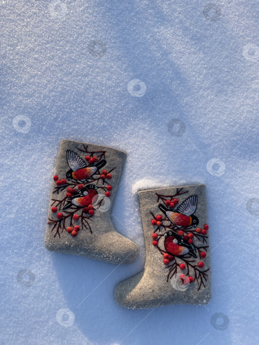 Скачать Валенки с вышивкой фотосток Ozero