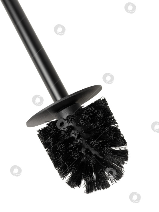 Скачать черная щетка для унитаза, выделенная на белом фоне фотосток Ozero