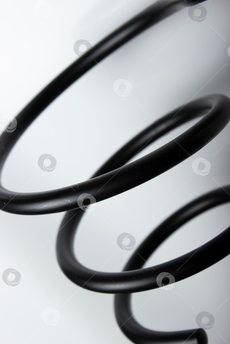 Скачать Минималистичный черный круглый держатель для фена – Изюминка аксессуара для ванной комнаты фотосток Ozero