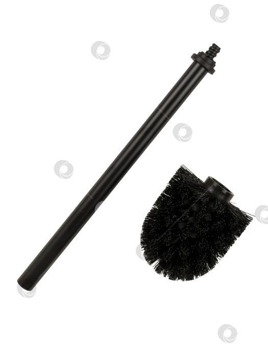 Скачать Минималистичный черный ершик для унитаза со съемной конструкцией фотосток Ozero