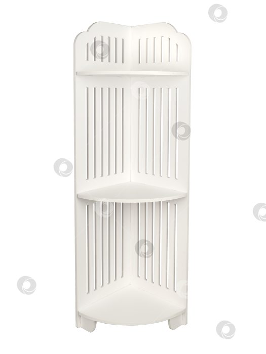 Скачать Органайзер для белого углового шкафа фотосток Ozero