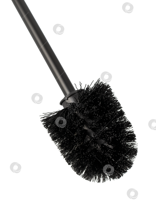 Скачать черная щетка для унитаза, выделенная на белом фоне фотосток Ozero