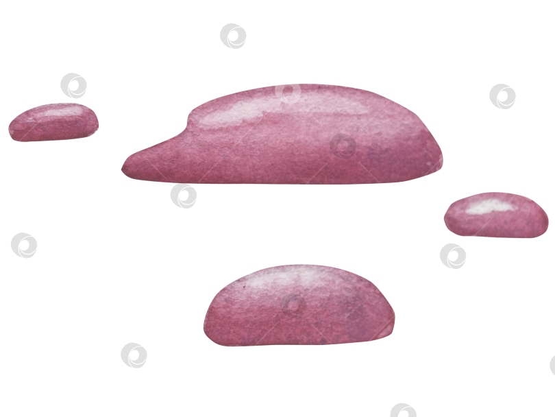 Скачать Набор женских аксессуаров, выполненных акварелью. Косметика, обувь, духи, платье, сумка, солнцезащитные очки, польский клипарт. Для наклеек для ежедневника, текстильных принтов, поделок. фотосток Ozero