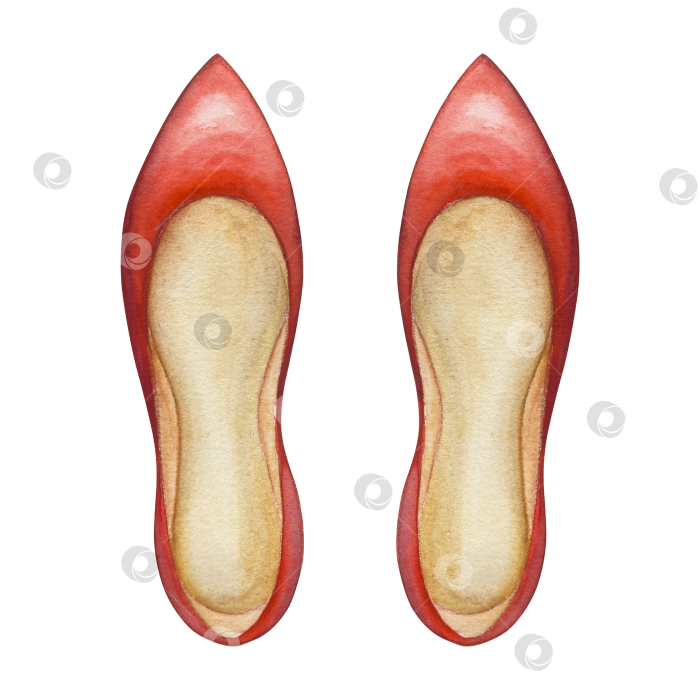 Скачать Набор женских аксессуаров, выполненных акварелью. Косметика, обувь, духи, платье, сумка, солнцезащитные очки, польский клипарт. Для наклеек для ежедневника, текстильных принтов, поделок. фотосток Ozero