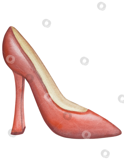 Скачать Набор женских аксессуаров, выполненных акварелью. Косметика, обувь, духи, платье, сумка, солнцезащитные очки, польский клипарт. Для наклеек для ежедневника, текстильных принтов, поделок. фотосток Ozero