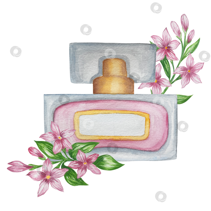 Скачать Набор женских аксессуаров, выполненных акварелью. Косметика, обувь, духи, платье, сумка, солнцезащитные очки, польский клипарт. Для наклеек для ежедневника, текстильных принтов, поделок. фотосток Ozero