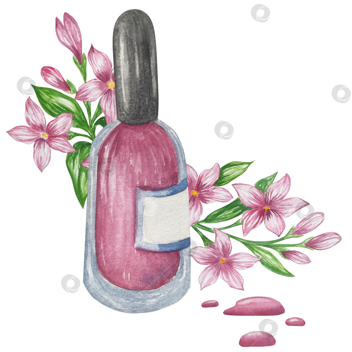 Скачать Набор женских аксессуаров, выполненных акварелью. Косметика, обувь, духи, платье, сумка, солнцезащитные очки, польский клипарт. Для наклеек для ежедневника, текстильных принтов, поделок. фотосток Ozero