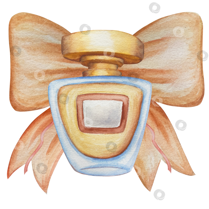 Скачать Набор женских аксессуаров, выполненных акварелью. Косметика, обувь, духи, платье, сумка, солнцезащитные очки, польский клипарт. Для наклеек для ежедневника, текстильных принтов, поделок. фотосток Ozero