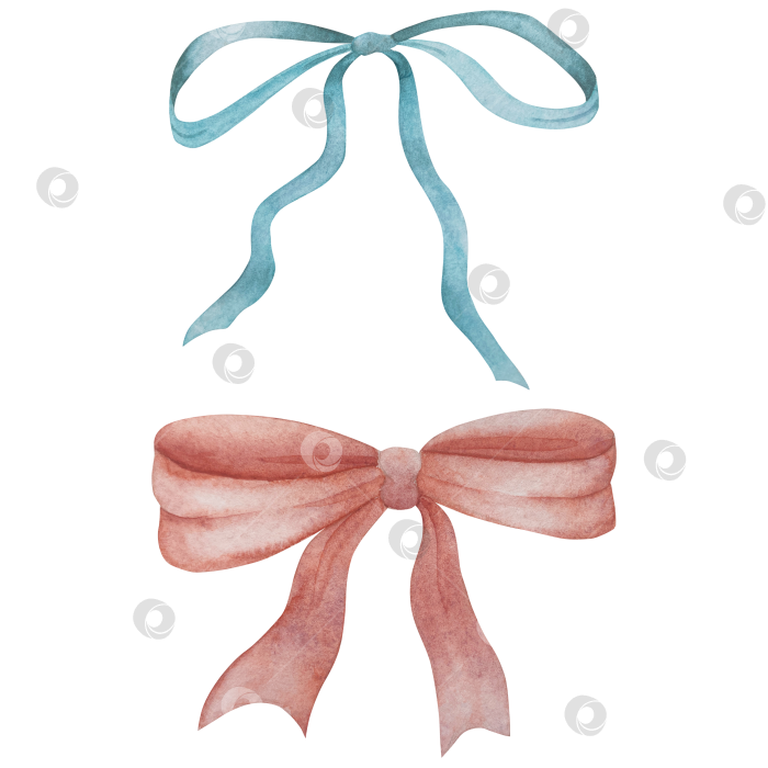 Скачать Традиционный набор праздничных элементов декора "Пасхальный цветок". Акварельная иллюстрация. Разноцветные яйца, узелки, весенние садовые цветы и корзина. Пасхальный набор украшений для букетов, венков, открыток, поздравлений. фотосток Ozero