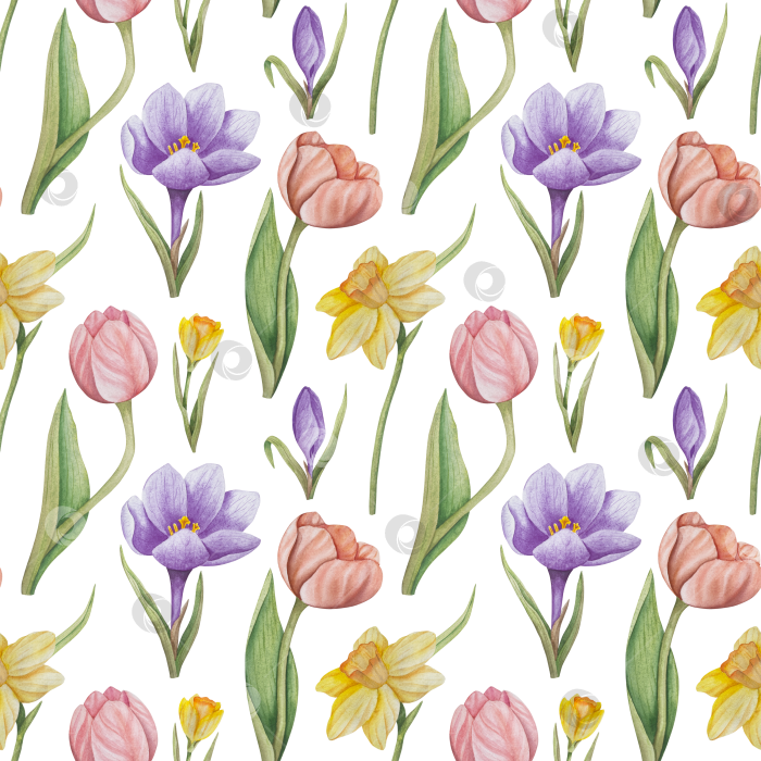 Скачать Традиционный набор праздничных элементов декора "Пасхальный цветок". Акварельная иллюстрация. Разноцветные яйца, узелки, весенние садовые цветы и корзина. Пасхальный набор украшений для букетов, венков, открыток, поздравлений. фотосток Ozero