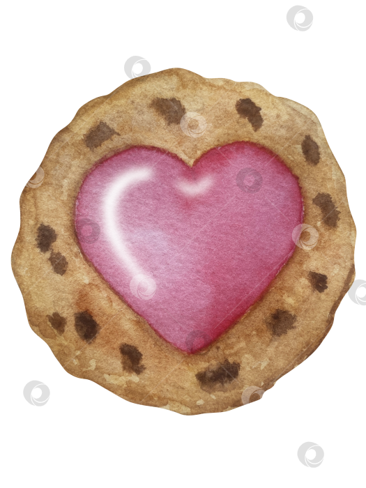 Скачать Большой набор акварельных элементов для оформления дня Святого Валентина. Милые акварельные значки, символ романтики, любви для печати, открыток, плакатов, наклеек фотосток Ozero