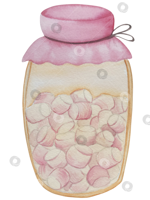 Скачать Большой набор акварельных элементов для оформления дня Святого Валентина. Милые акварельные значки, символ романтики, любви для печати, открыток, плакатов, наклеек фотосток Ozero