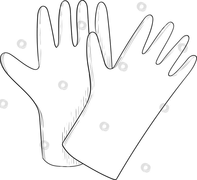 Скачать Черно-белые чернила в векторном стиле иллюстрируют садовые инструменты и принадлежности. Гравюра с весенним настроением для упаковки, открыток и декоративных целей фотосток Ozero