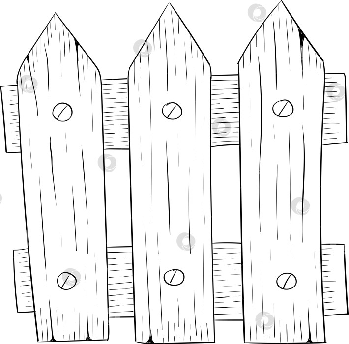 Скачать Черно-белая векторная иллюстрация садовых инструментов и принадлежностей. Гравюра с весенним настроением для упаковки, открыток и декоративных целей. фотосток Ozero