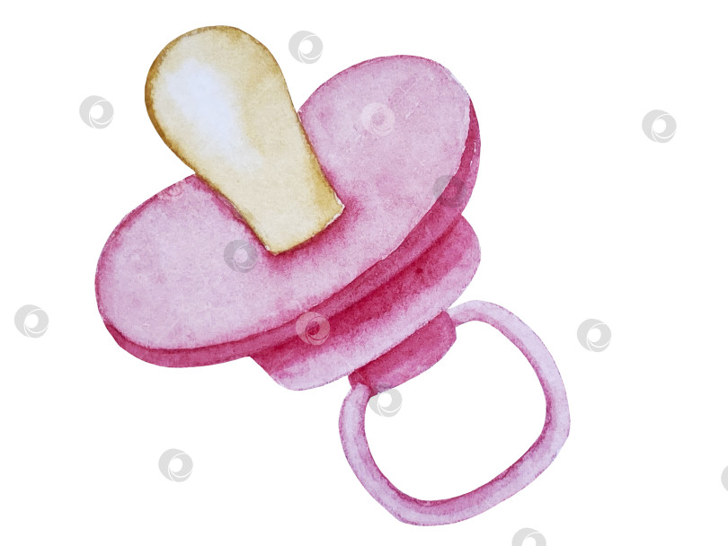 Скачать Набор акварельных иллюстраций для детского праздника с плюшевым мишкой и воздушными шариками для поздравительных открыток на детские праздники, приглашений на детские дни рождения, веб-сайта и упаковки. фотосток Ozero