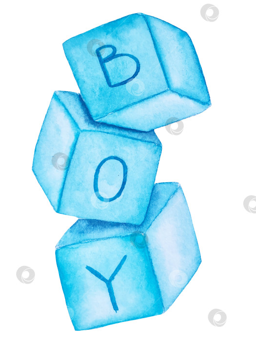 Скачать Набор акварельных иллюстраций для детского праздника с плюшевым мишкой и воздушными шариками для поздравительных открыток на детские праздники, приглашений на детские дни рождения, веб-сайта и упаковки. фотосток Ozero