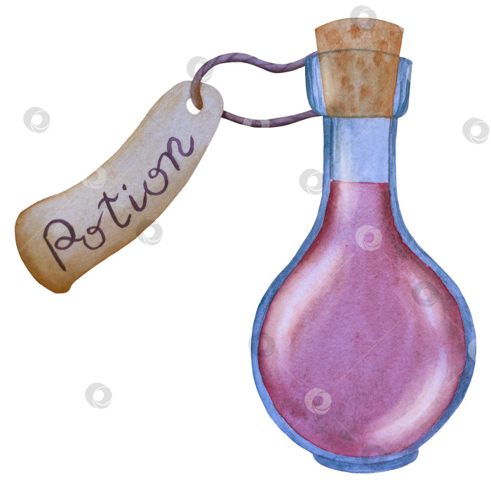 Скачать Набор акварельных иллюстраций с мифическими эзотерическими элементами и духовными колдовскими предметами. Книга заклинаний, небесные кристаллы, зелья, свечи, грибы, карты Таро. Идеально подходит для фэнтезийного дизайна и колдовских визуальных эффектов фотосток Ozero