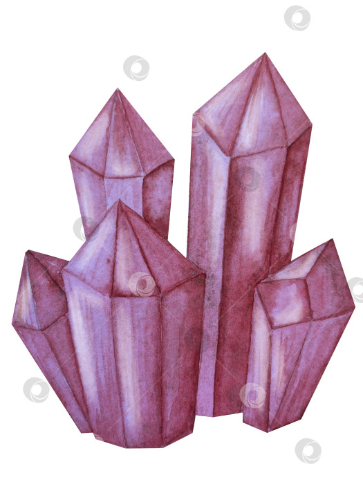 Скачать Набор акварельных иллюстраций с мифическими эзотерическими элементами и духовными колдовскими предметами. Книга заклинаний, небесные кристаллы, зелья, свечи, грибы, карты Таро. Идеально подходит для фэнтезийного дизайна и колдовских визуальных эффектов фотосток Ozero