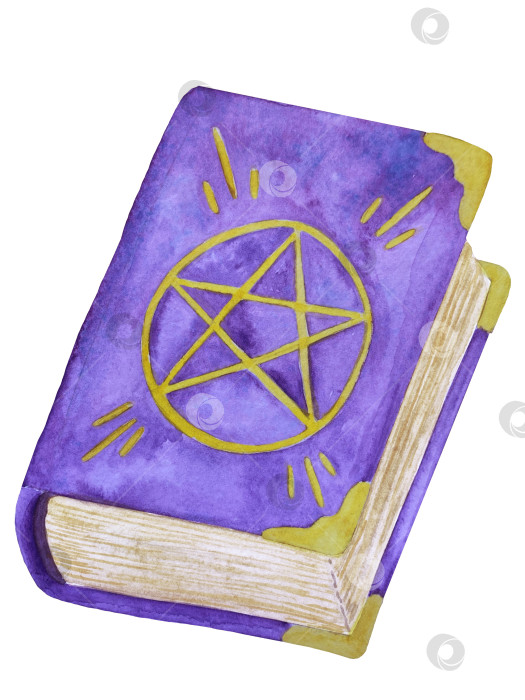 Скачать Набор акварельных иллюстраций с мифическими эзотерическими элементами и духовными колдовскими предметами. Книга заклинаний, небесные кристаллы, зелья, свечи, грибы, карты Таро. Идеально подходит для фэнтезийного дизайна и колдовских визуальных эффектов фотосток Ozero